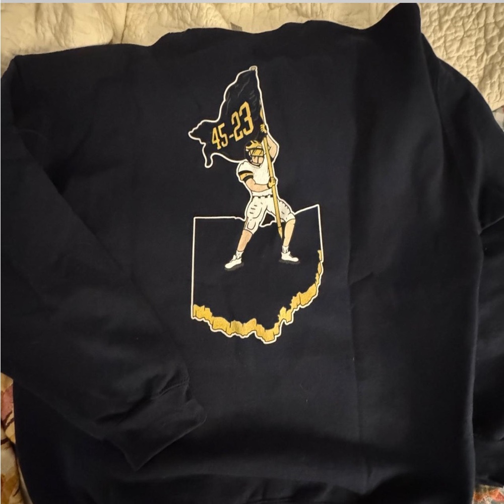Navy Michigan Barstool Men's Sweatshirt